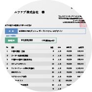 UIデザインの見積り例
