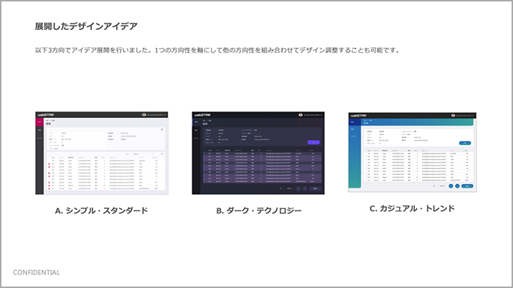 ビジュアルデザイン提案資料