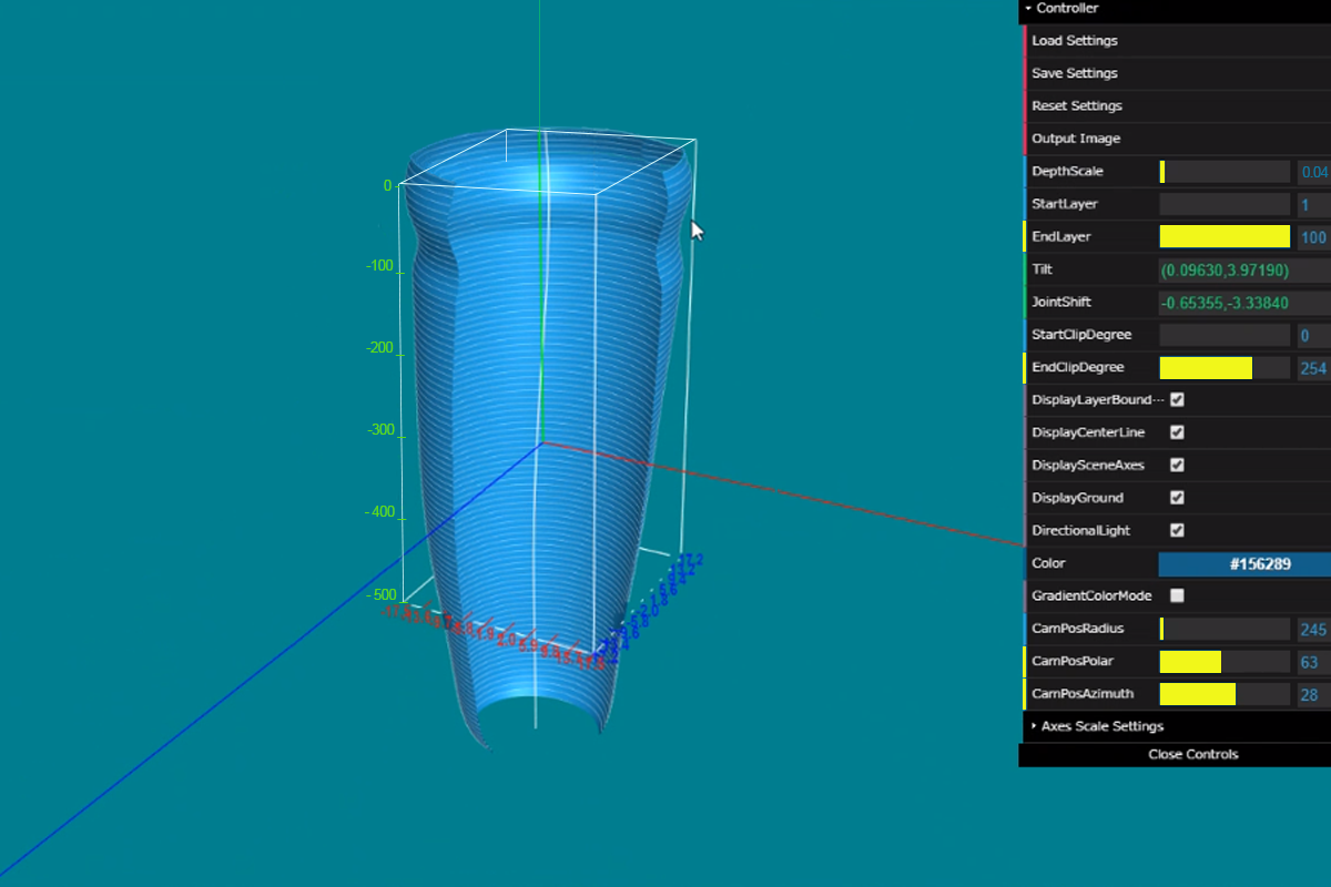 微細構造の３D構造表示